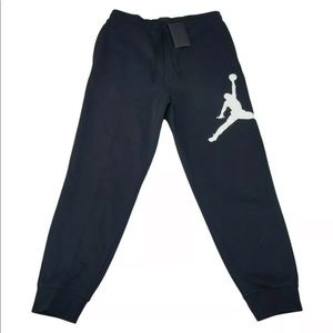 Nike Air Jordan Joggers Sweatpants Men’s Large NWT Black Big Logo